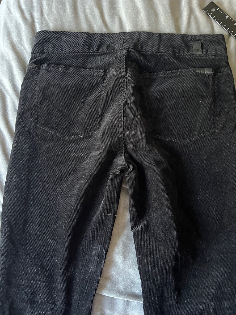 7 For All Mankind Black Flare Jeans - Picture 11 of 12
